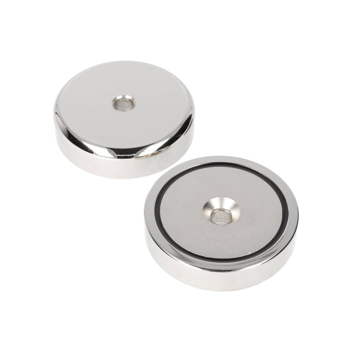 Aimant en néodyme Ø 60 x 15 mm N40 NiCuNi, trou percé/fraisé