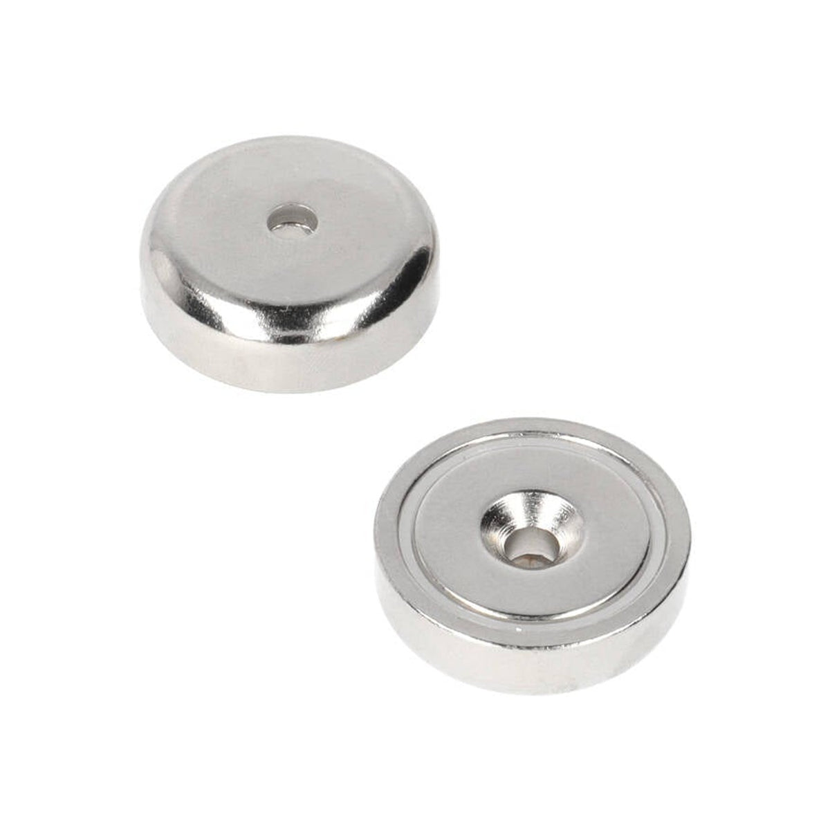 Neodym-Topfmagnet Ø25 x 8 x 4,2 mm N40 NiCuNi Bohr-/Senkloch