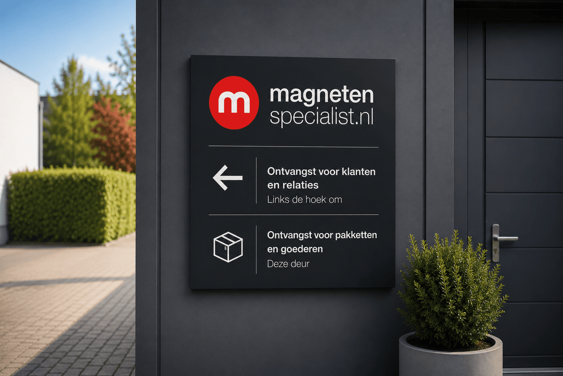 Magneten voor bewegwijzering en reclameborden - Magnetenspecialist Import & Export B.V.