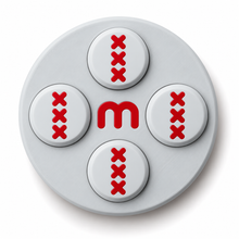 Cycling Race Number Magnets – Steel Grey – Set of 8