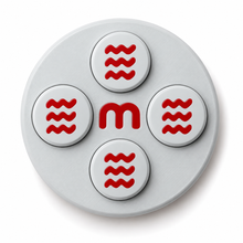 Cycling Race Number Magnets – Steel Grey – Set of 8