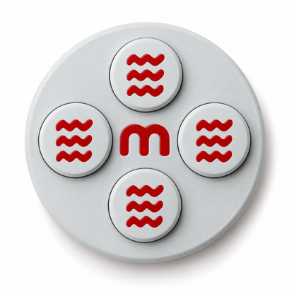Cycling Race Number Magnets – Steel Grey – Set of 8