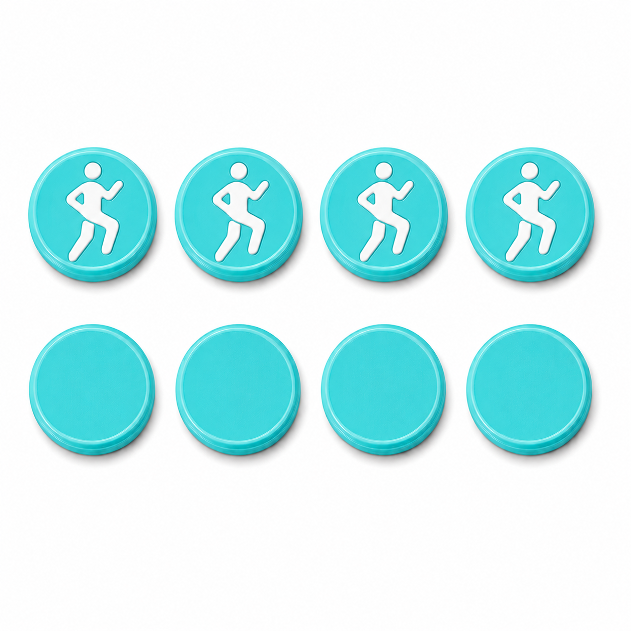 Race Number Magnets Running Pink White 8 Pieces