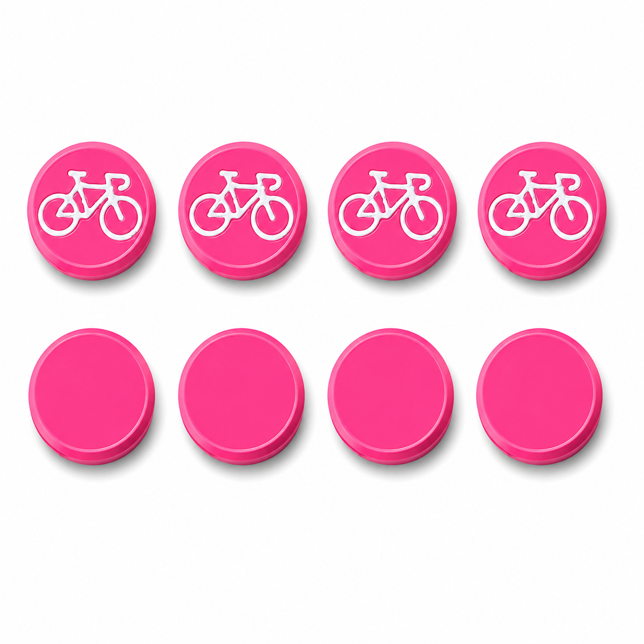 Cycling Race Number Magnets – Pink – Set of 8