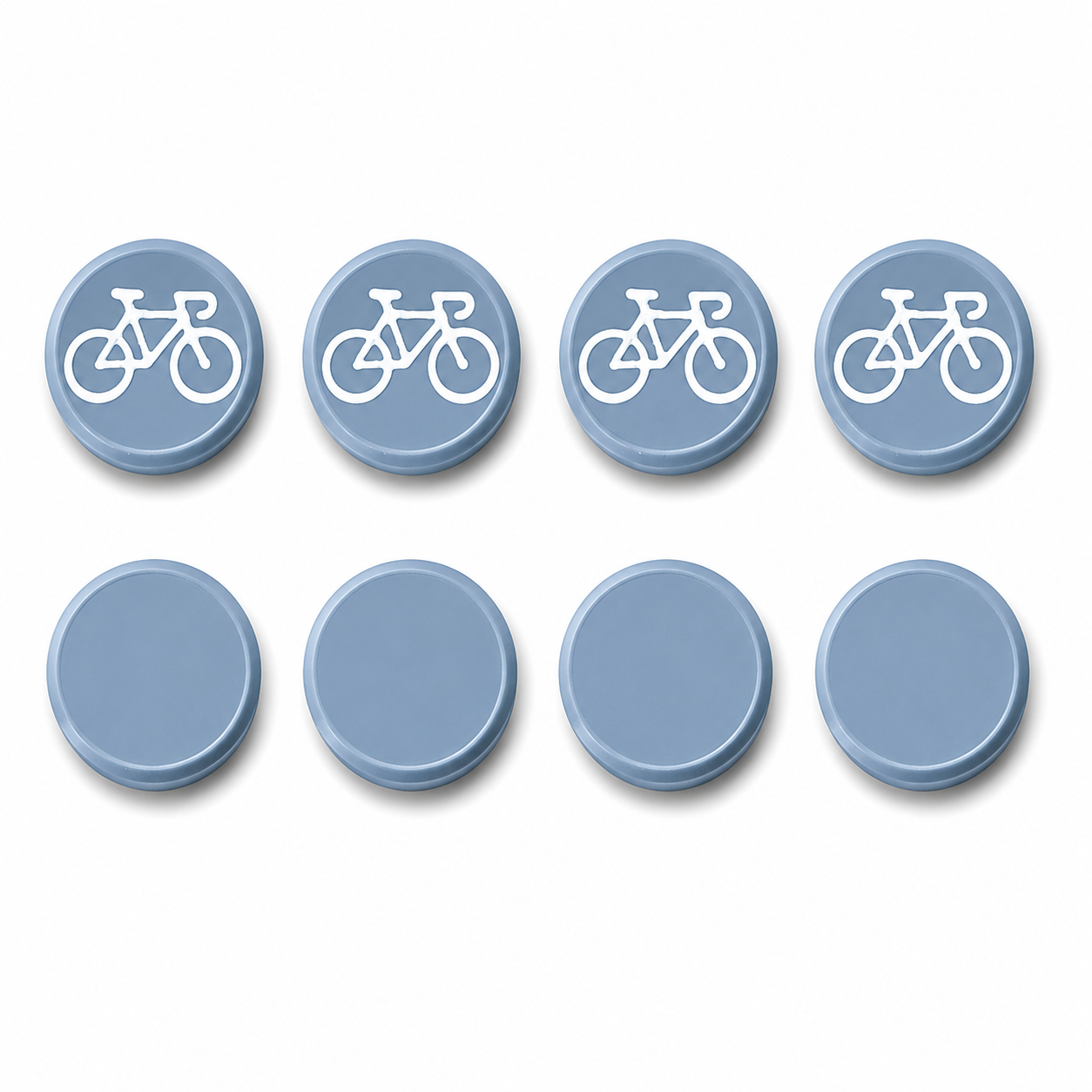 Startnummer Magneten Wielersport – Steelgrey – Set van 8