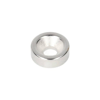 Aimant annulaire en néodyme Ø 10 x Ø 7,1 x 3,5 mm N35 NiCuNi avec trou percé/alésé, pôle nord