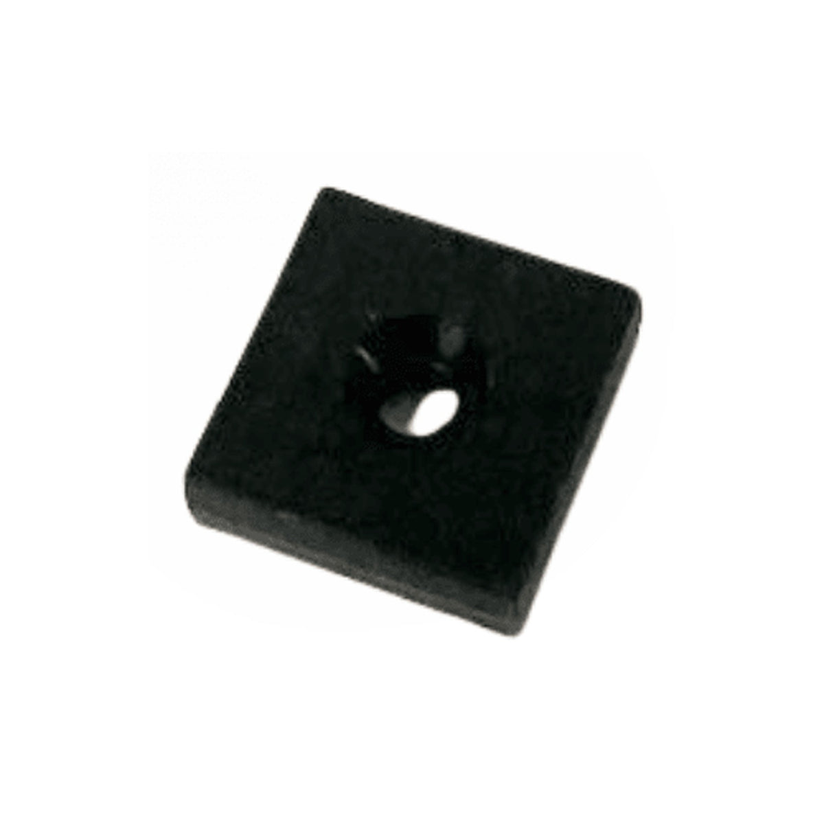 Neodym Quadermagnet 19 x 19 x 6,4 mm N45 kunststoffummantelt mit Bohr-/Senkloch