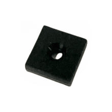 Aimant cubique en néodyme 19 x 19 x 6,4 mm N45, gainé de plastique, avec trou percé et zingué