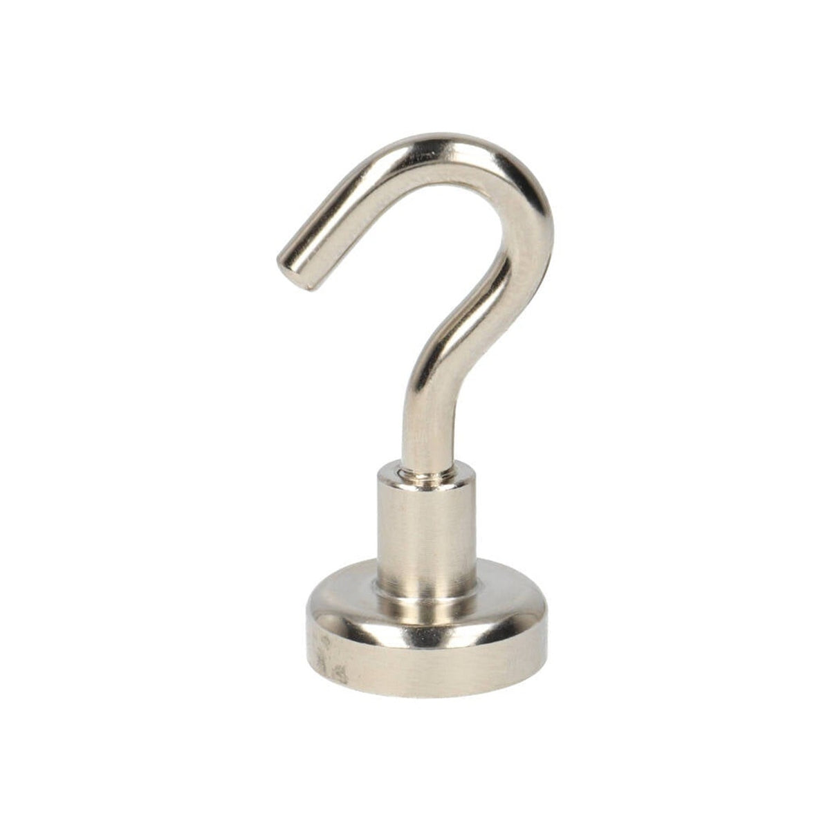 Neodym Hakenmagnet Ø16 x 5 mm N40 Stahltopf NiCuNi