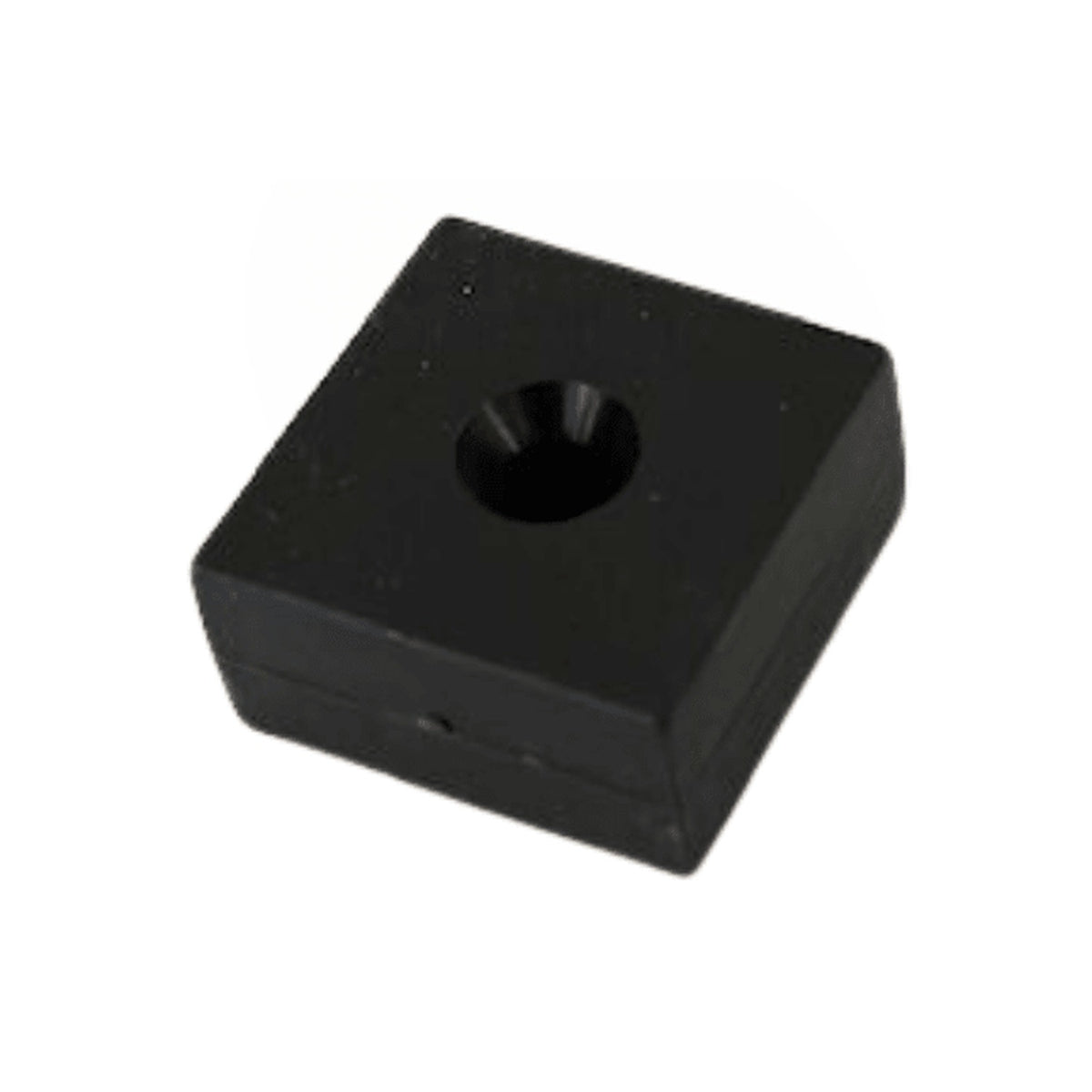Neodymium Block Magnet 25.4 x 25.4 x 12.7 mm N45 plastic coated with bore/countersink hole