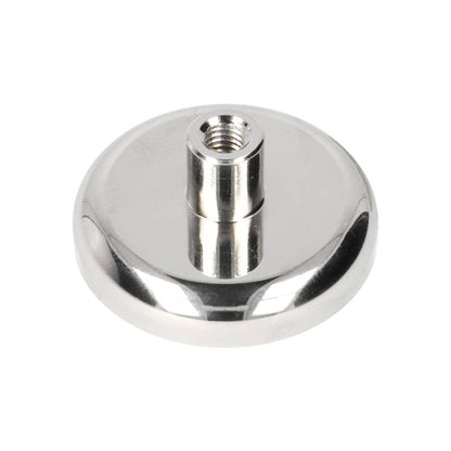 Neodym Topfmagnet Ø40 x 8 mm N42 NiCuNi Gewindebuchse M6