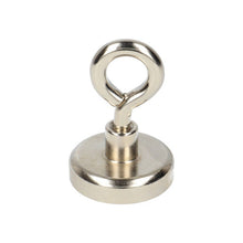 Neodymium Eye Magnet Ø32 x 8 mm N40 steel pot NiCuNi