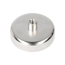 Neodymium Pot Magnet Ø60 x 15 mm N40 NiCuNi threaded bush M8