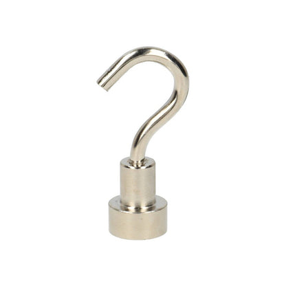 Neodym Hakenmagnet Ø10 x 4,5 mm N40 Stahltopf NiCuNi