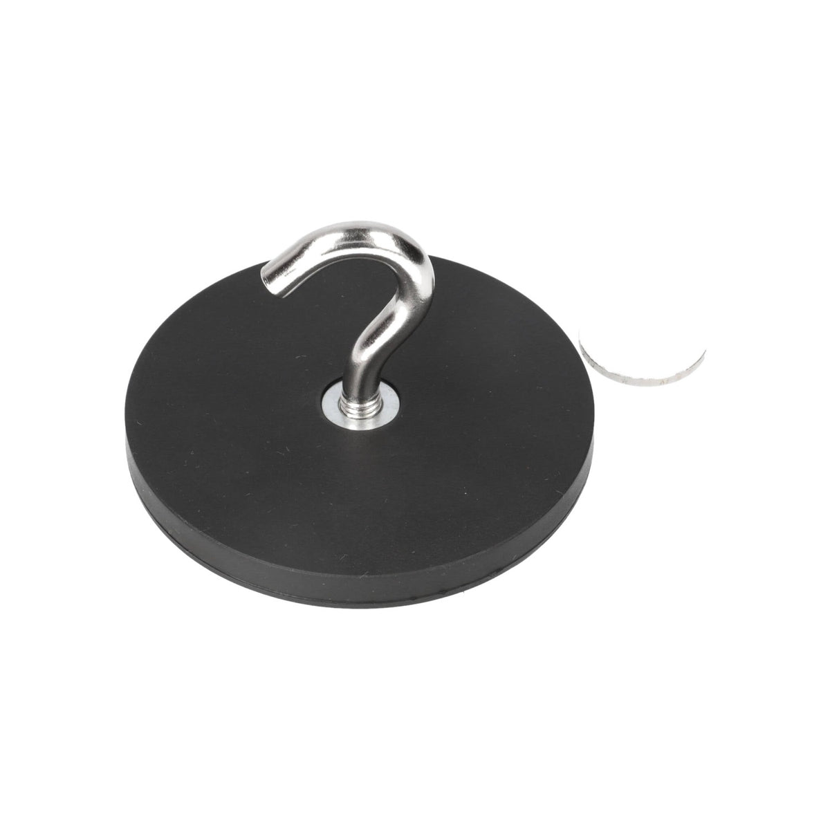 Neodym Hakenmagnet Ø88 x 8 mm N40 Stahltopf gummiummantelt M8