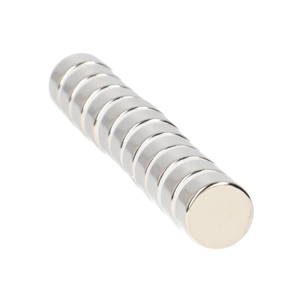 Neodym Scheibenmagnet Ø12 x 6 mm N48 NiCuNi