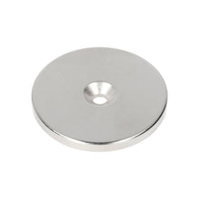 Neodymium Ring Magnet Ø42 x Ø9.5 x 4 mm N35 NiCuNi with countersunk hole North pole