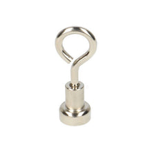 Neodymium Eye Magnet Ø10 x 4.5 mm N40 steel pot NiCuNi