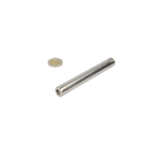 Filtermagneet Neodymium RVS Ø16 × 120 mm N42 diametraal 2× binnendraad M8 Coating NiCuNi - Magnetenspecialist Import & Export B.V.