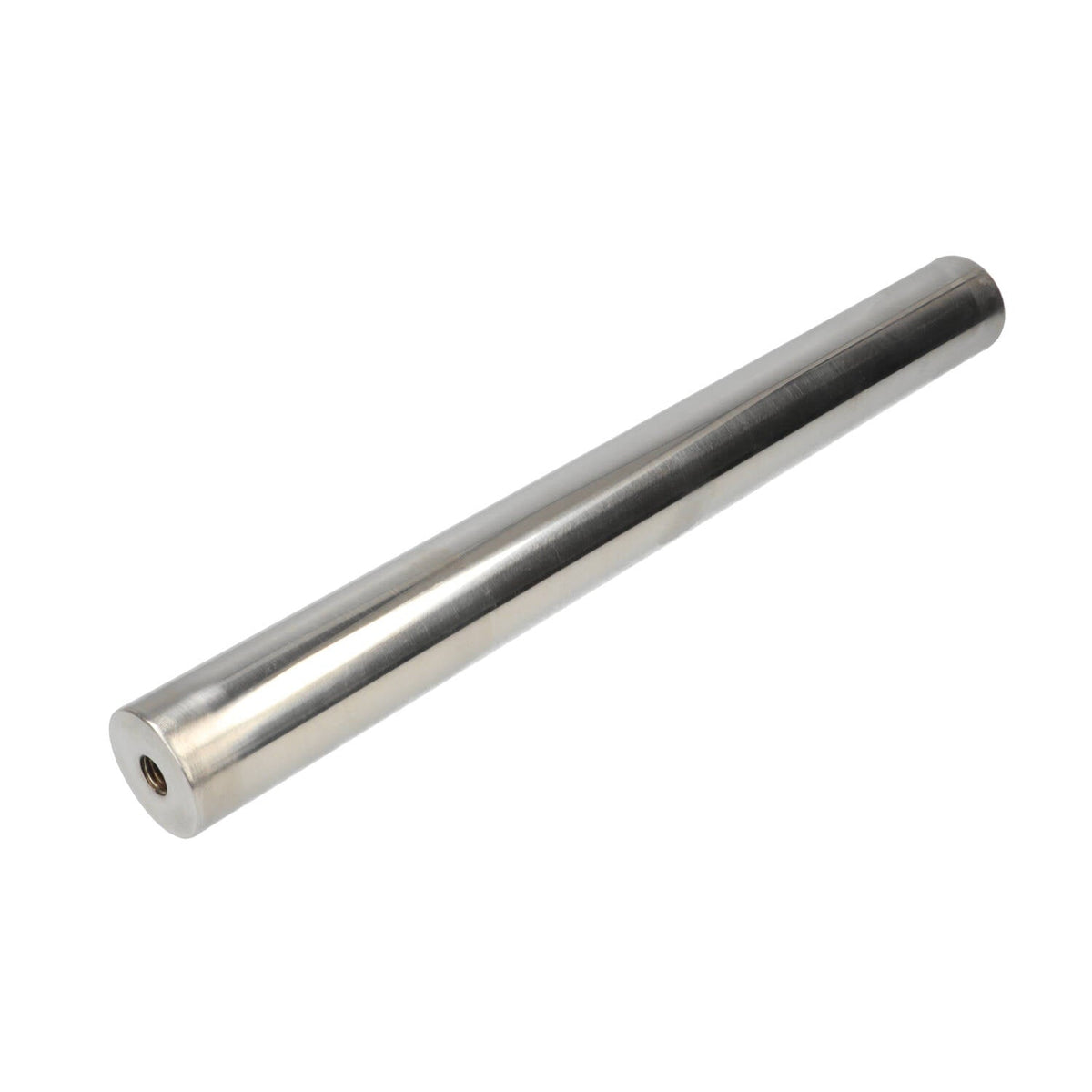 Filtermagneet Neodymium RVS Ø25 × 300 mm diametraal 2× binnendraad M8 Industriële filtertoepassing 14.000 GS - Magnetenspecialist Import & Export B.V.