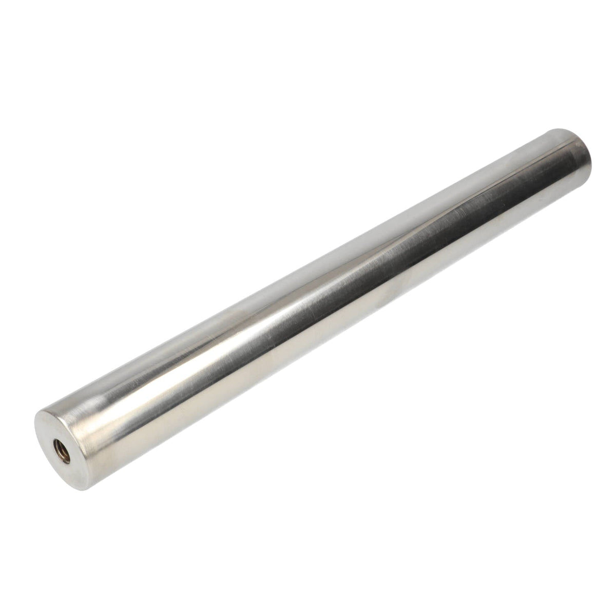 Filtermagneet Neodymium RVS Ø32 × 430 mm N42 diametraal 2× binnendraad M10 Coating NiCuNi - Magnetenspecialist Import & Export B.V.
