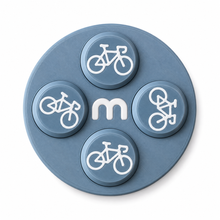 Cycling Race Number Magnets – Steel Grey – Set of 8