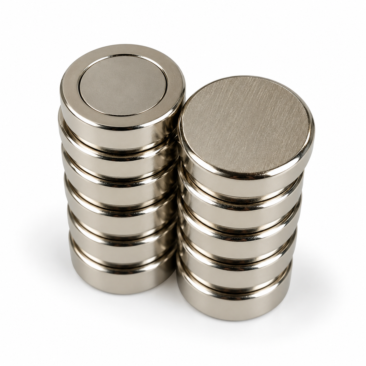 Memoset – 10 aimants puissants pour tableau blanc et vitre (Ø25 x 3 mm)
