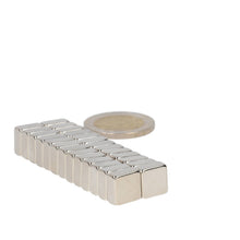 Neodymium Blokmagneet 10 x 10 x 5 mm N50 NiCuNi - Magnetenspecialist Import & Export B.V.