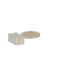 Neodymium Blokmagneet 10 x 4 x 3 mm N50 NiCuNi - Magnetenspecialist Import & Export B.V.