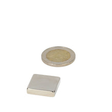 Neodymium Blokmagneet 20 x 20 x 3 mm N35 NiCuNi - Magnetenspecialist Import & Export B.V.