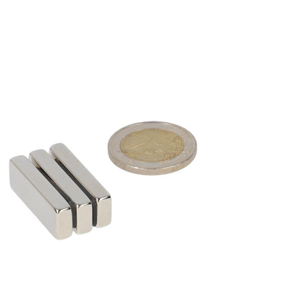 Neodymium Blokmagneet 30 x 10 x 5 mm N45 NiCuNi - Magnetenspecialist Import & Export B.V.