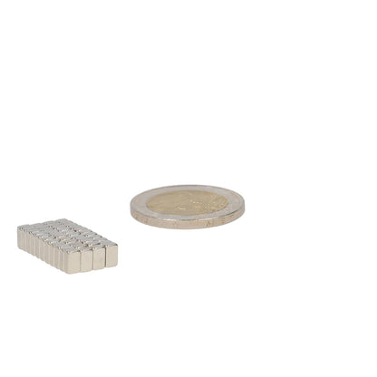 Neodymium Blokmagneet 5 x 3 x 2 mm N45 NiCuNi - Magnetenspecialist Import & Export B.V.