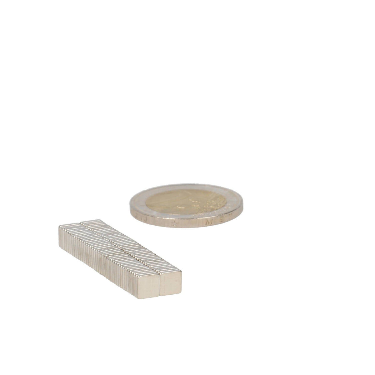 Neodymium Blokmagneet 5 x 5 x 1 mm N50 NiCuNi - Magnetenspecialist Import & Export B.V.