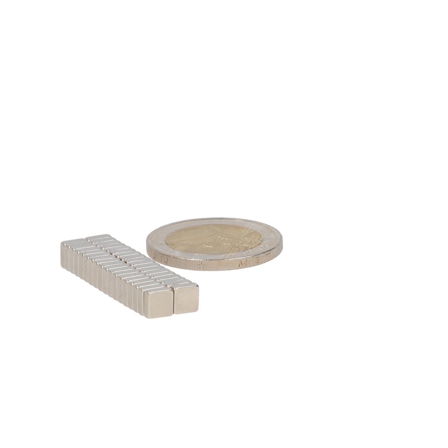 Neodymium Blokmagneet 5 x 5 x 2 mm N50 NiCuNi - Magnetenspecialist Import & Export B.V.