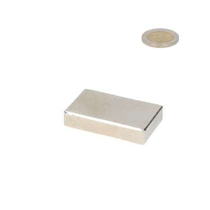 Neodymium Blokmagneet 50 x 30 x 10 mm N50 NiCuNi - Magnetenspecialist Import & Export B.V.