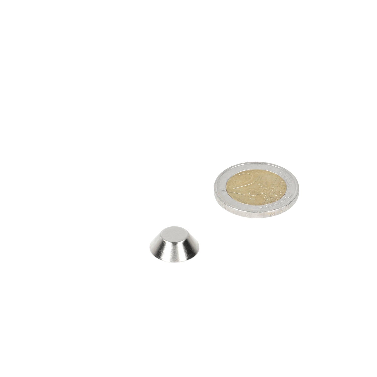 Neodymium Conische magneet 15 x 8 x 5 mm N50 NiCuNi - Magnetenspecialist Import & Export B.V.