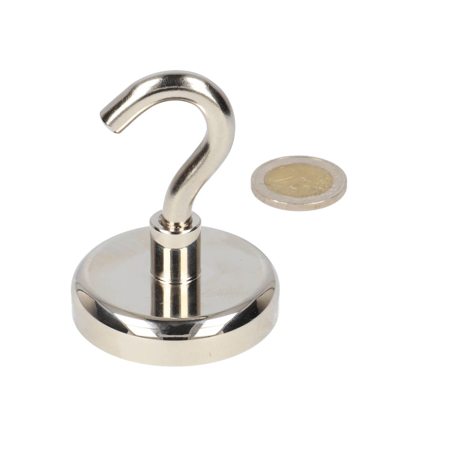 Neodymium Haakmagneet Ø 60 x 18 mm N40 stalen pot NiCuNi - Magnetenspecialist Import & Export B.V.