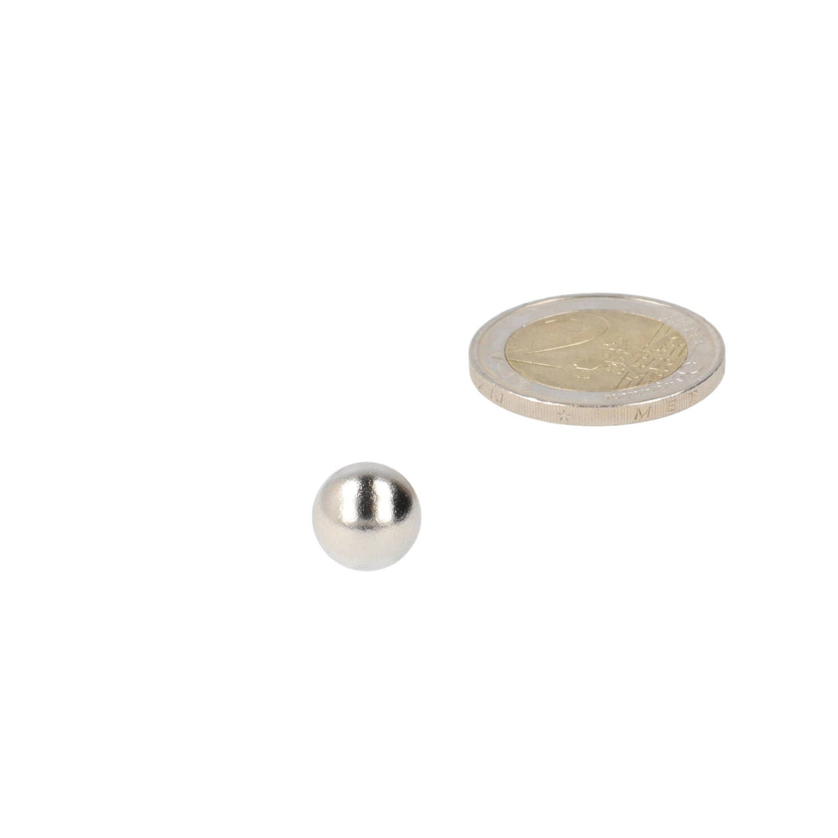 Neodymium Kogelmagneet Ø10 mm N48 NiCuNi - Magnetenspecialist Import & Export B.V.