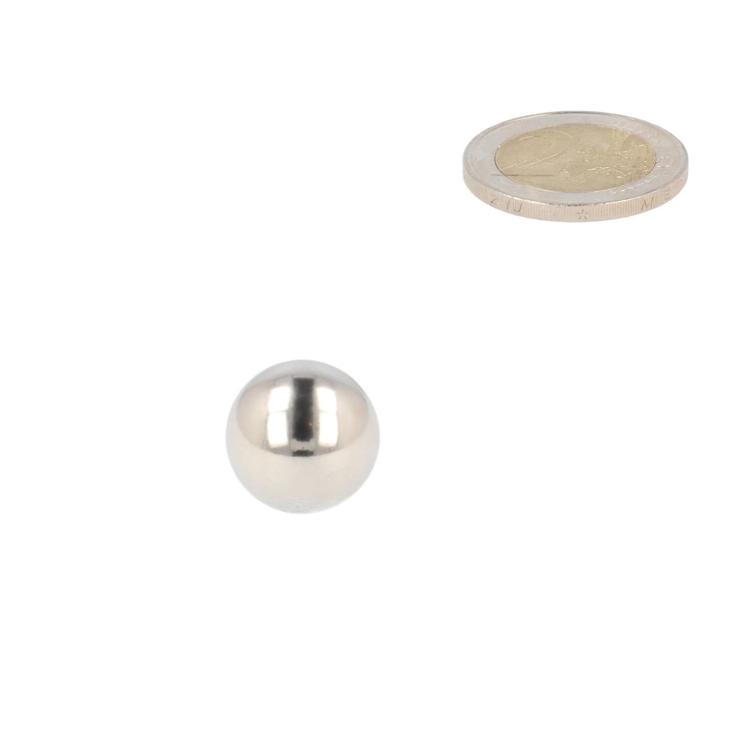 Neodymium Kogelmagneet Ø15 mm N48 NiCuNi - Magnetenspecialist Import & Export B.V.