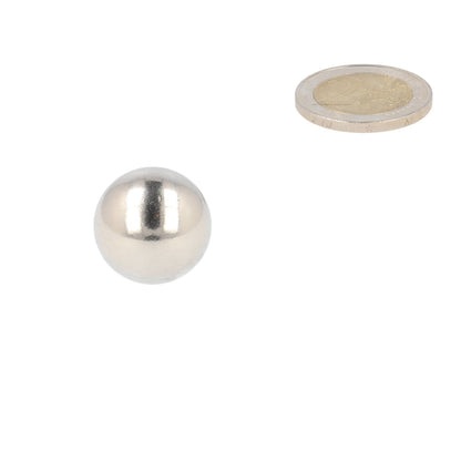 Neodymium Kogelmagneet Ø19 mm N48 NiCuNi - Magnetenspecialist Import & Export B.V.