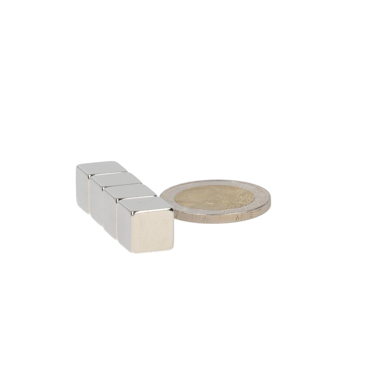 Neodymium Kubusmagneet 10 x 10 x 10 mm N45 NiCuNi - Magnetenspecialist Import & Export B.V.