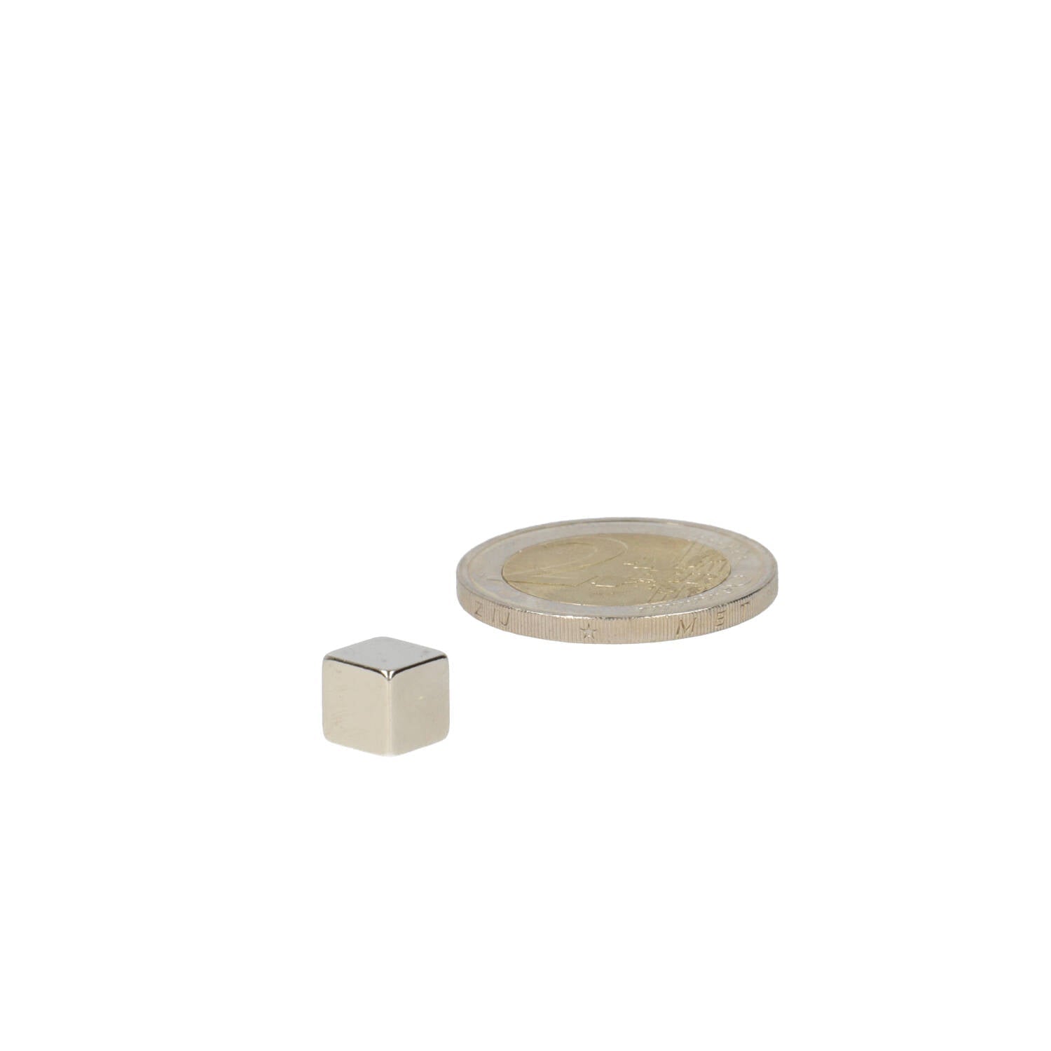 Neodymium Kubusmagneet 7 x 7 x 7 mm N45 NiCuNi - Magnetenspecialist Import & Export B.V.