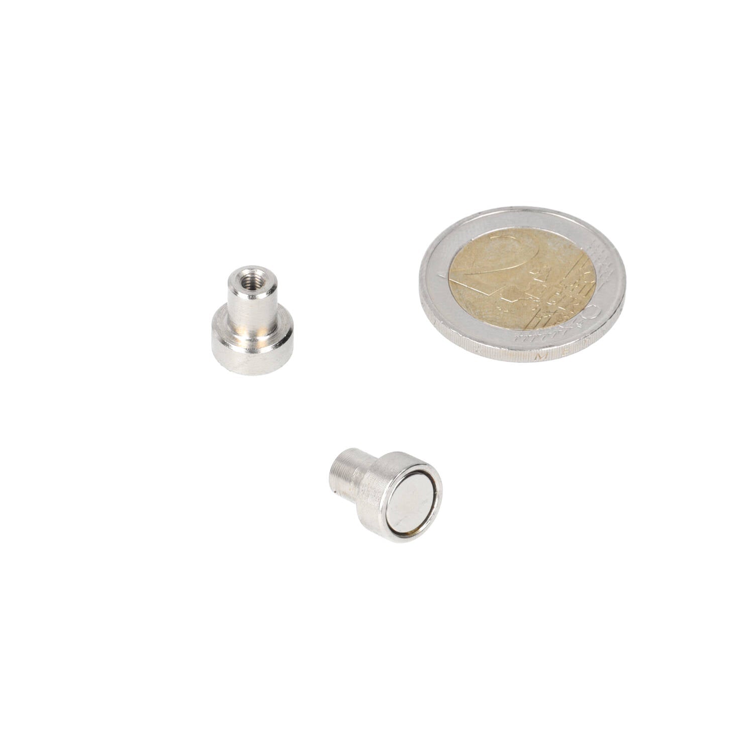 Neodymium Potmagneet Ø10 x 4,5 mm N40 NiCuNi draadbus M3 - Magnetenspecialist Import & Export B.V.
