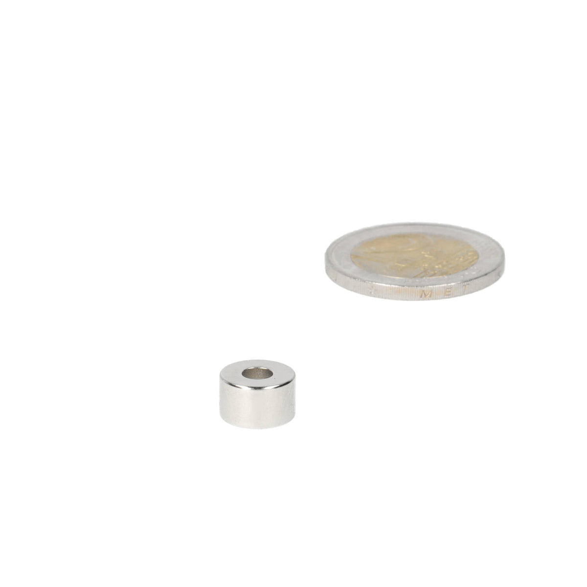 Neodymium Ringmagneet Ø10 x Ø4 x 6 mm N50 NiCuNi - Magnetenspecialist Import & Export B.V.