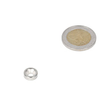 Neodymium Ringmagneet Ø10 x Ø7,1 x 3,5 mm N35 NiCuNi met boor-/verzinkgat Zuidpool - Magnetenspecialist Import & Export B.V.