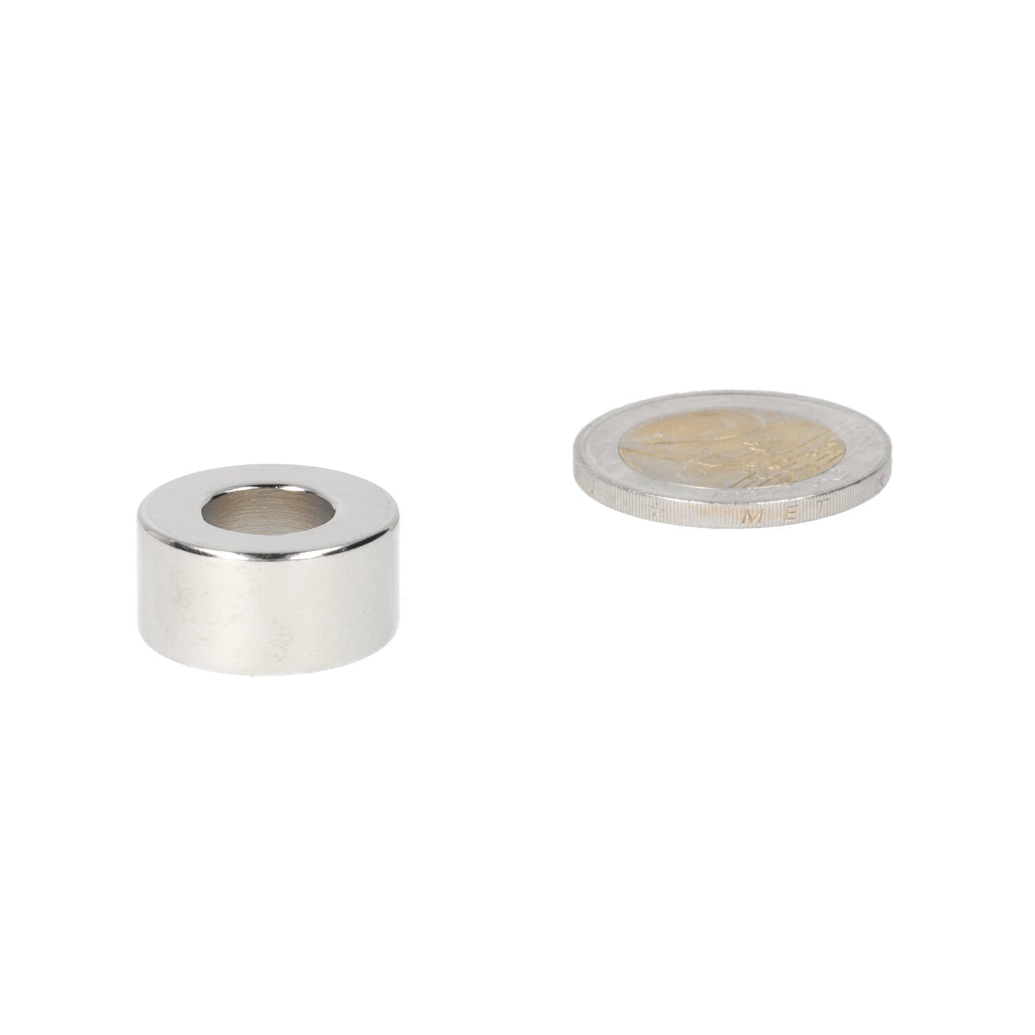 Neodymium Ringmagneet Ø20 x Ø10 x 10 mm N50 NiCuNi - Magnetenspecialist Import & Export B.V.