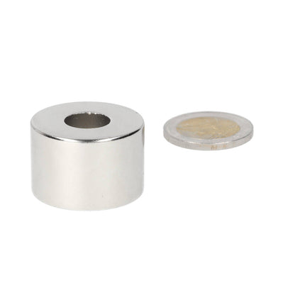Neodymium Ringmagneet Ø30 x Ø12 x 20 mm N50 NiCuNi - Magnetenspecialist Import & Export B.V.