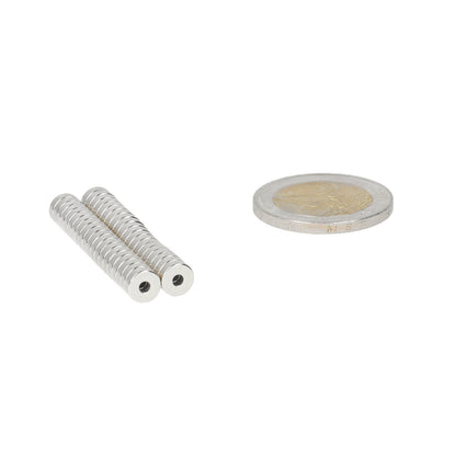 Neodymium Ringmagneet Ø6 x Ø2 x 2 mm N50 NiCuNi - Magnetenspecialist Import & Export B.V.