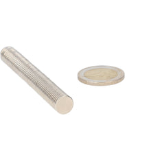 Neodymium Schijfmagneet Ø10 x 1,5 mm N48 NiCuNi - Magnetenspecialist Import & Export B.V.