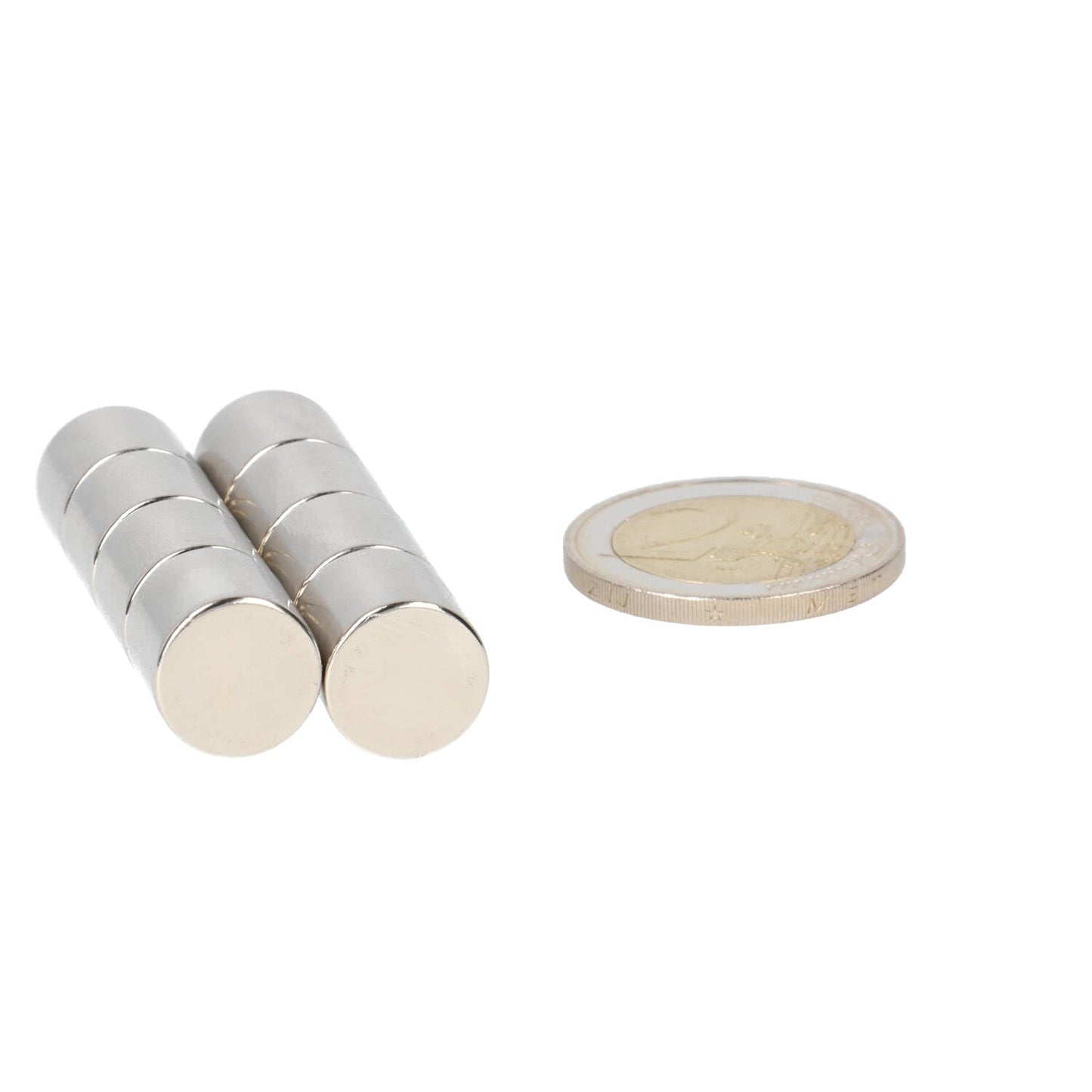 Neodymium Schijfmagneet Ø12 x 12 mm N48 NiCuNi - Magnetenspecialist Import & Export B.V.